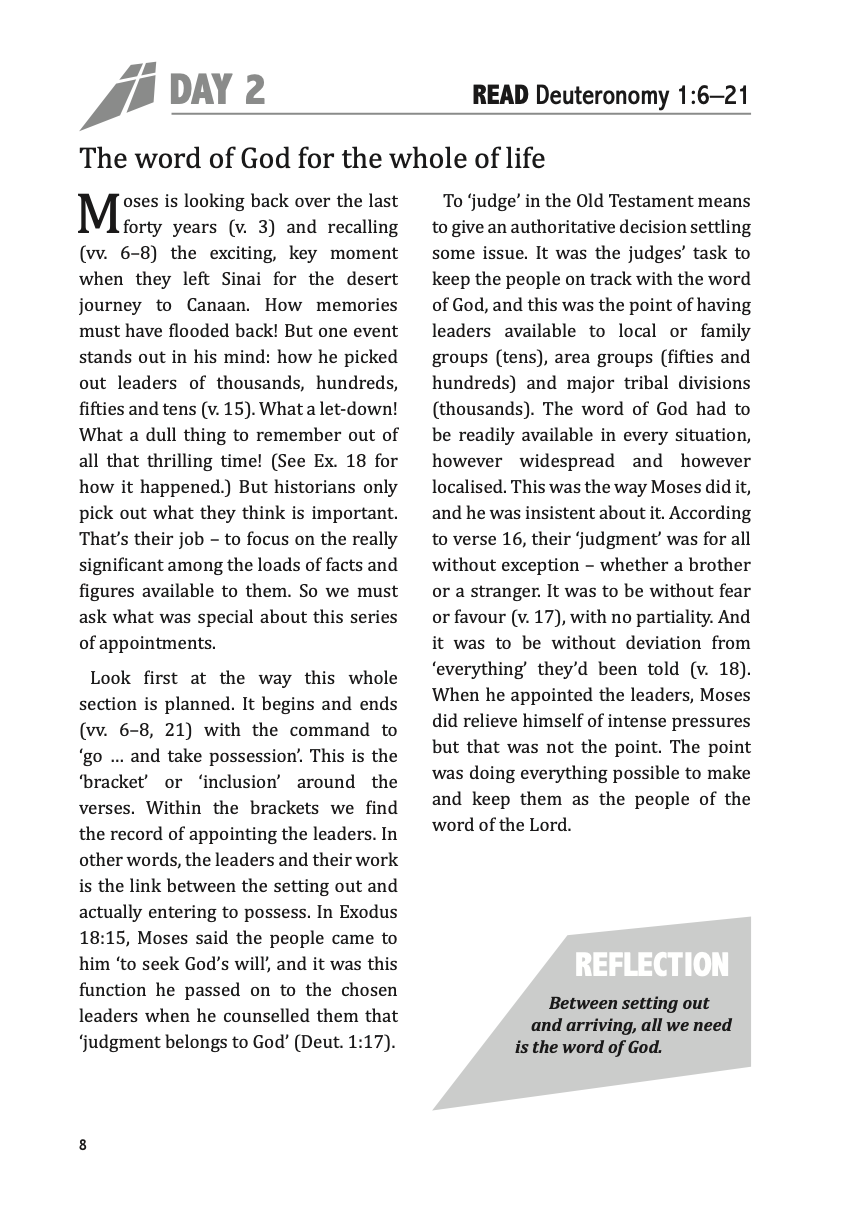 Deuteronomy: At Journey’s End
