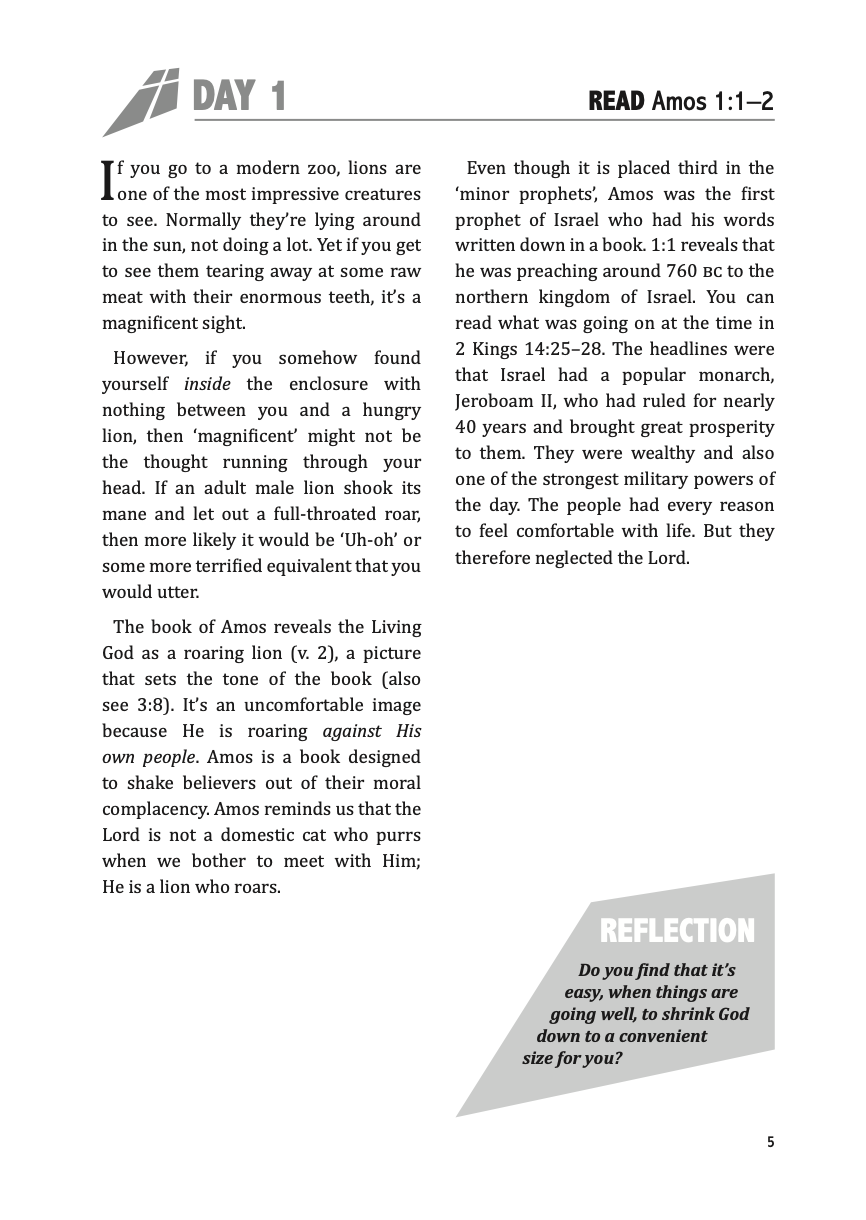 Amos: Seek the Lord and Live