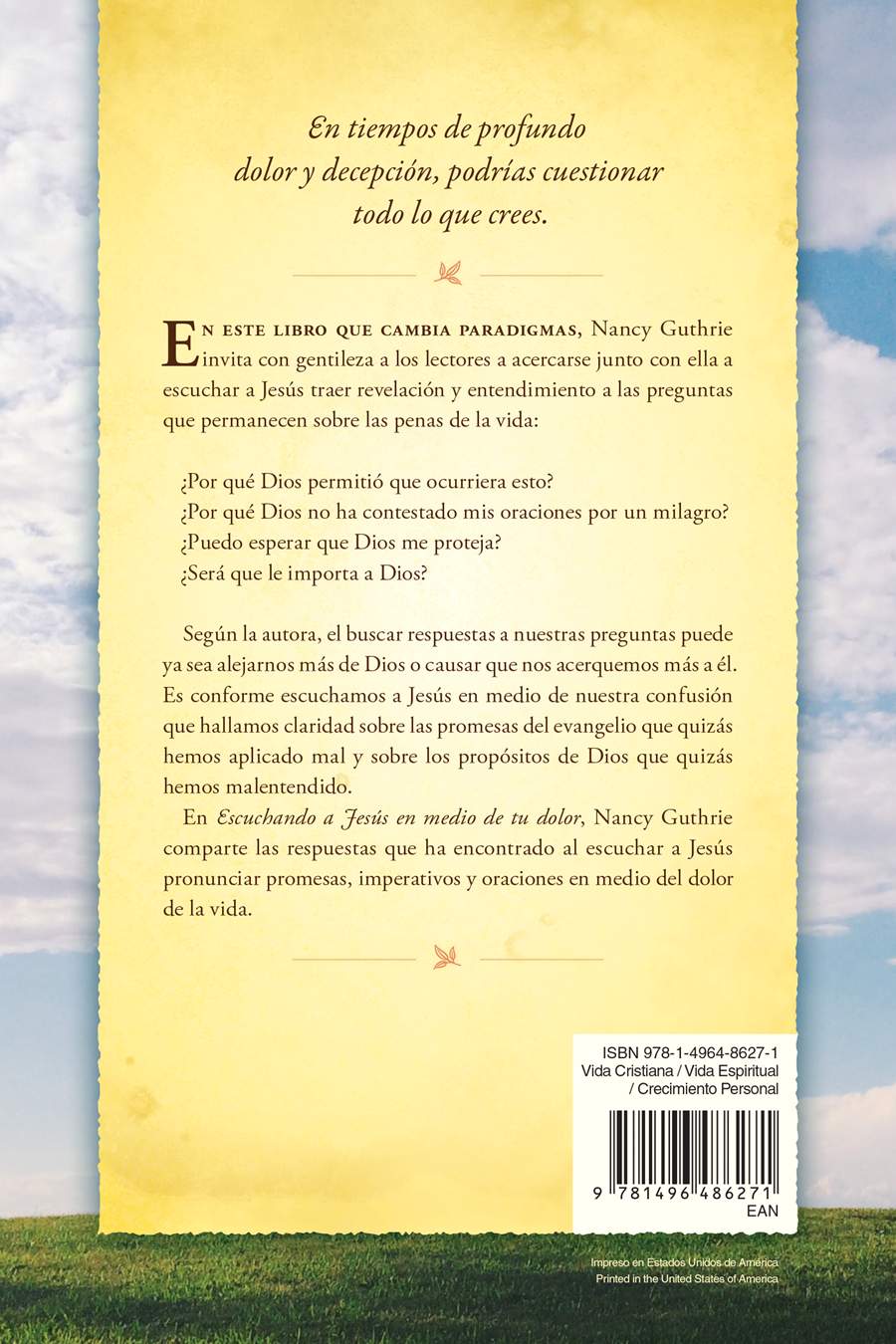 Hearing Jesus Speak Into Your Sorrow (Spanish)