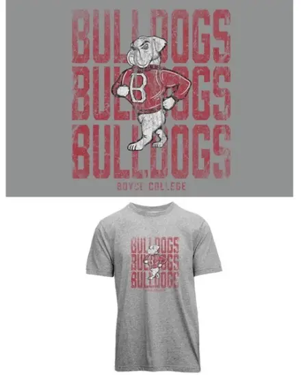 Boyce Bulldogs Mariner Tee, Dark Oxford