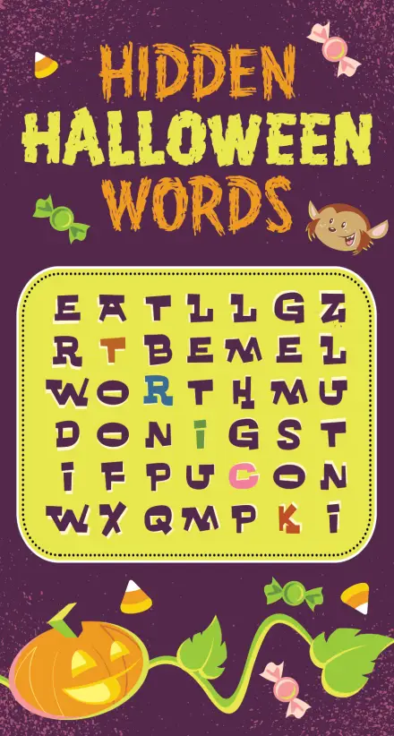 Hidden Halloween Words (Tract 50 pack)