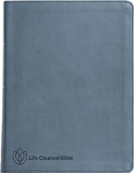 CSB Life Counsel Bible, Slate Blue LeatherTouch