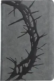 CSB Large Print Personal Size Reference Bible, Charcoal LeatherTouch