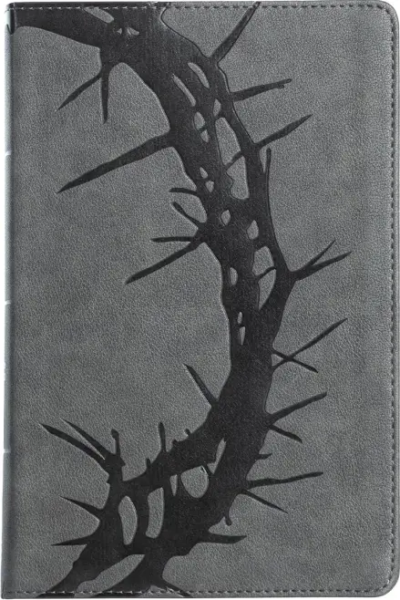 CSB Large Print Personal Size Reference Bible, Charcoal LeatherTouch