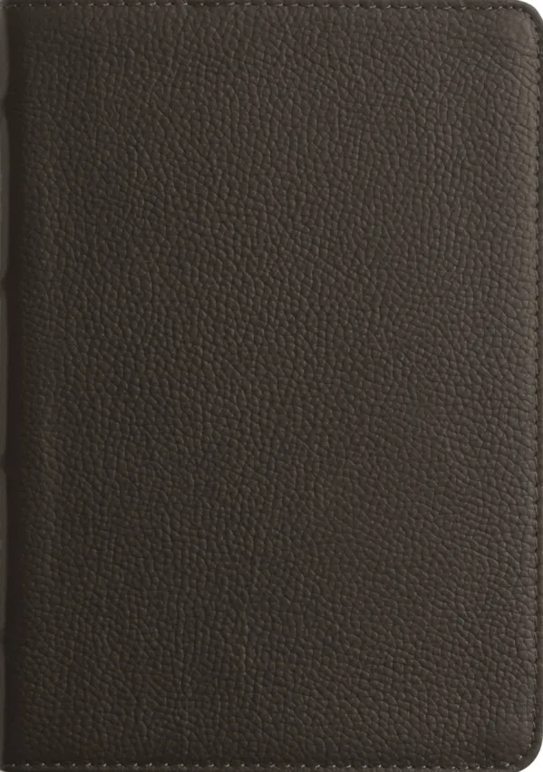 ESV Large Print Compact Bible, Red Letter, Buffalo Leather, Deep Brown