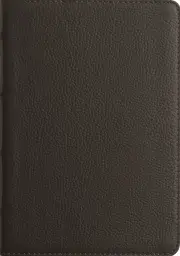 ESV Large Print Compact Bible, Red Letter, Buffalo Leather, Deep Brown