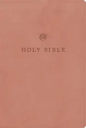 ESV Large Print Compact Bible, Red Letter, TruTone, Blush Rose