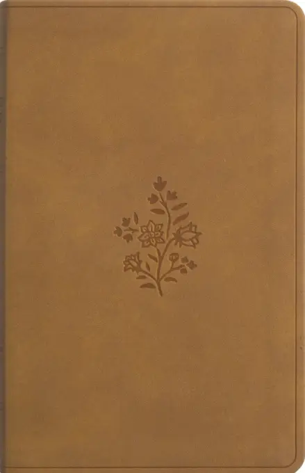 ESV Premium Gift Bible, TruTone, Nubuck Caramel, Wildflower Design