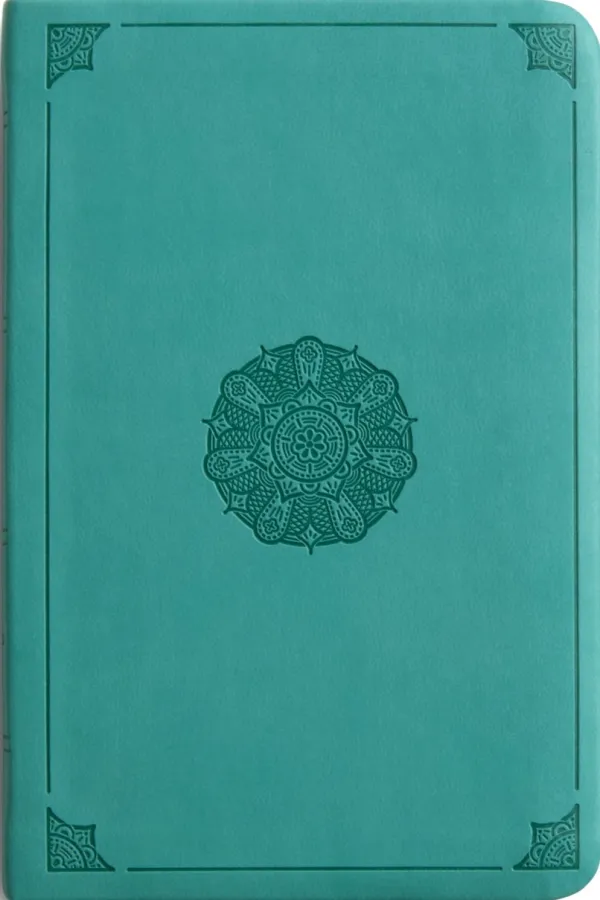 ESV Value Compact Bible, TruTone, Turquoise, Emblem Design