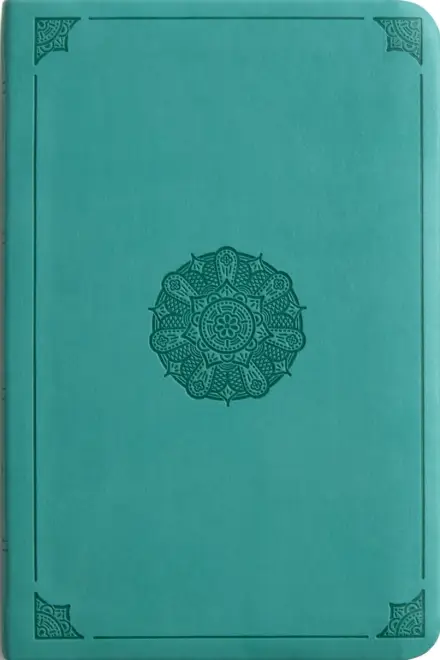 ESV Value Compact Bible, TruTone, Turquoise, Emblem Design