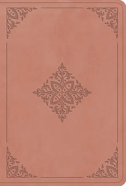 ESV Value Large Print Compact Bible, TruTone, Blush Rose, Fleurdelis Design