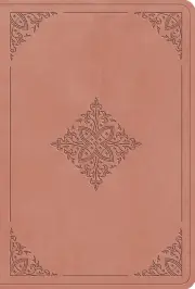 ESV Value Large Print Compact Bible, TruTone, Blush Rose, Fleurdelis Design