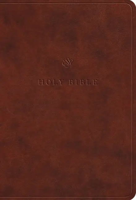 ESV Value Large Print Compact Bible, TruTone, Chestnut