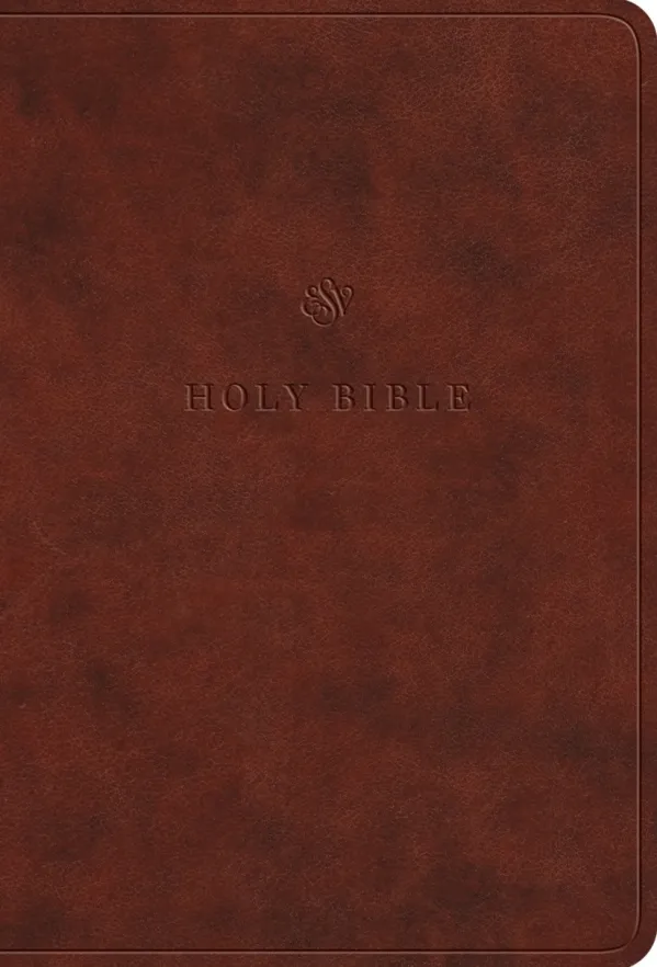 ESV Value Large Print Compact Bible, TruTone, Chestnut