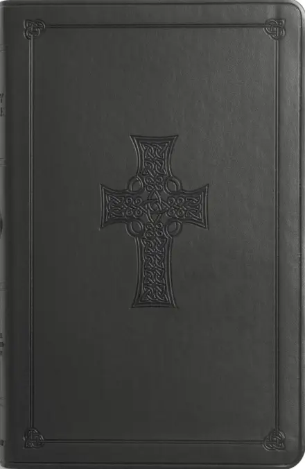ESV Value Thinline Bible, TruTone, Charcoal, Celtic Cross Design