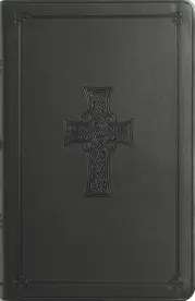 ESV Value Thinline Bible, TruTone, Charcoal, Celtic Cross Design