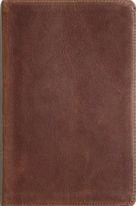 ESV Thinline Bible, Red Letter, Full Grain Leather, Deep Brown