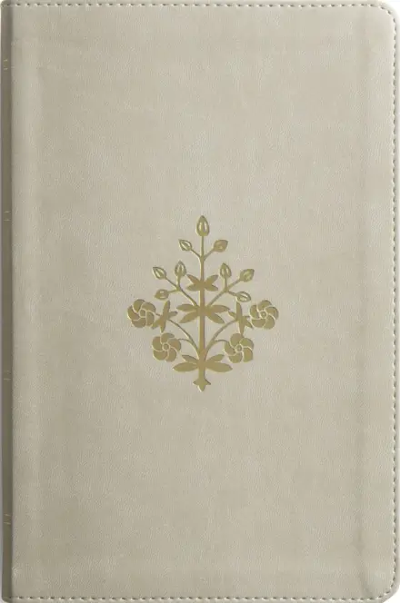 ESV Thinline Bible, Red Letter, TruTone, Stone, Branch Design