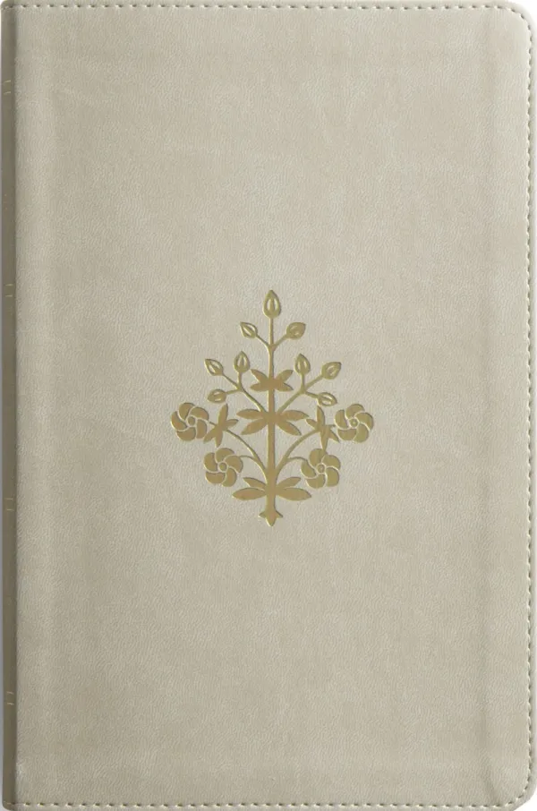 ESV Thinline Bible, Red Letter, TruTone, Stone, Branch Design