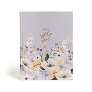 CSB Notetaking Bible, Large Print Hosanna Revival Edition, Lavender/Peach Cloth Over Board