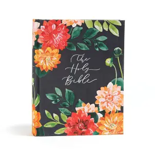 CSB Notetaking Bible, Hosanna Revival Edition, Dahlias Cloth Over Board