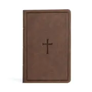 CSB Large Print Personal Size Reference Bible, Brown LeatherTouch