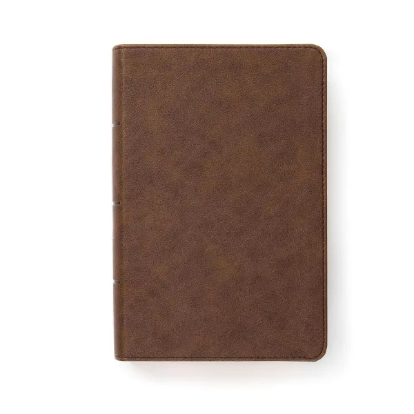 CSB Single-Column Compact Bible, Brown LeatherTouch
