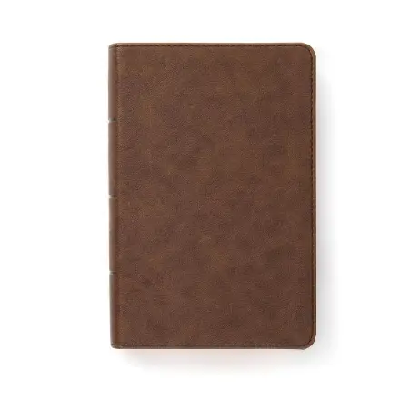 CSB Single-Column Compact Bible, Brown LeatherTouch