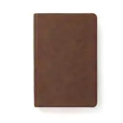 CSB Single-Column Compact Bible, Brown LeatherTouch
