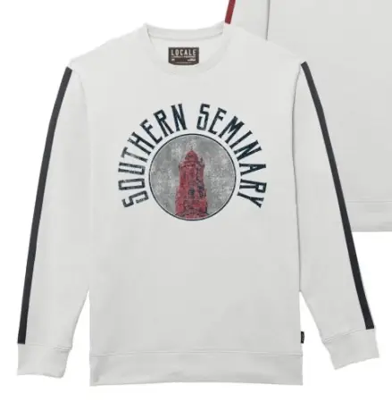 Southern Seminary Norton Hall Chaser Striped Crew - Classic White - Move