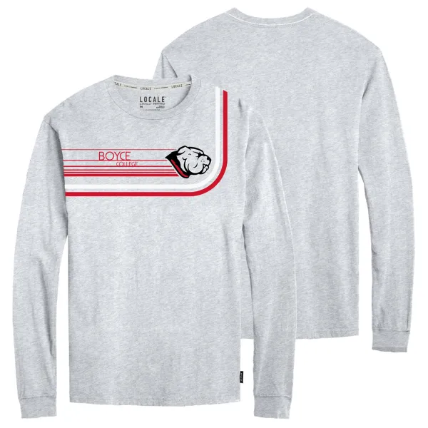 Boyce Bulldog Retro Ash Grey - Long Sleeve Tee