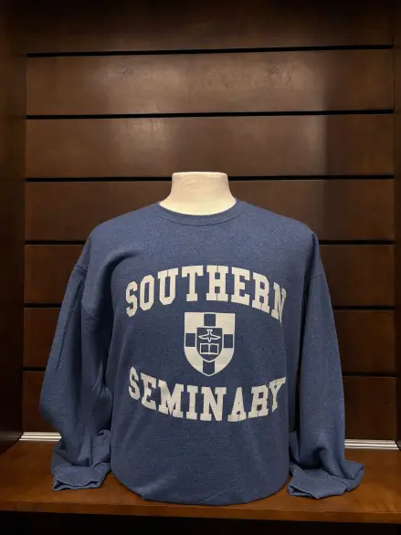 Southern Seminary Jerzee Crewneck Sweatshirt Vintage Blue