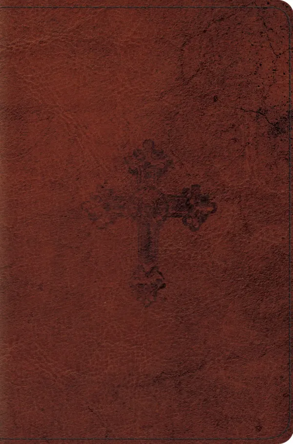 ESV Compact Bible (TruTone, Walnut, Weathered Cross)
