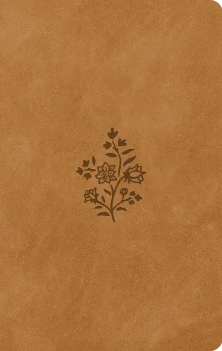 ESV Large Print Value Thinline Bible (TruTone, Nubuck Caramel, Wildflower)