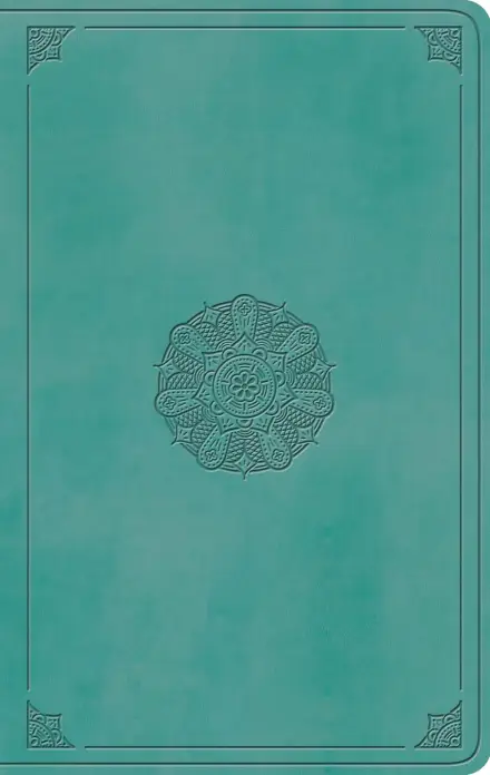 ESV Large Print Value Thinline Bible (TruTone, Turquoise, Emblem)