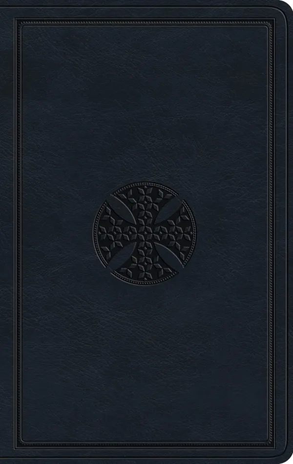 ESV Large Print Value Thinline Bible (TruTone, Navy, Mosaic Cross)