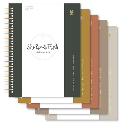 CSB She Reads Truth Spiral-Bound Notetaking Bible, Five-Volume Set