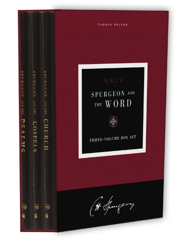 Spurgeon and the Word Set (NKJV, Black Leathersoft, Comfort Print)