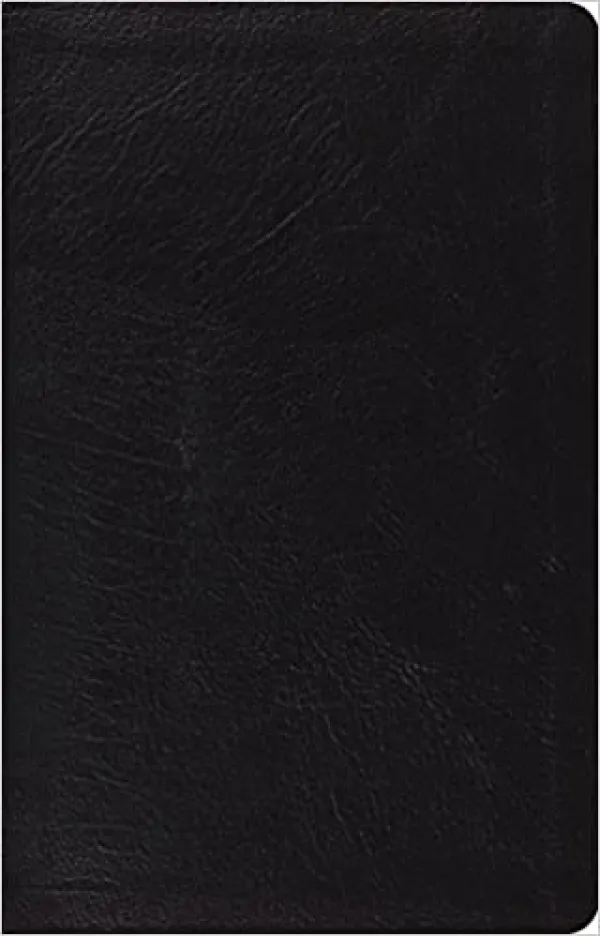 ESV Large Print Thinline Reference Bible (Genuine Leather, Black)
