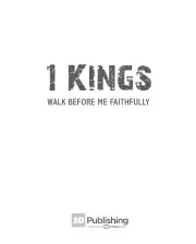 1 Kings: Walk Before Me Faithfully