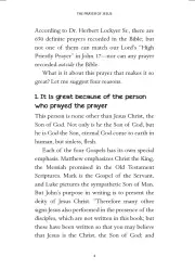 The Prayer of Jesus