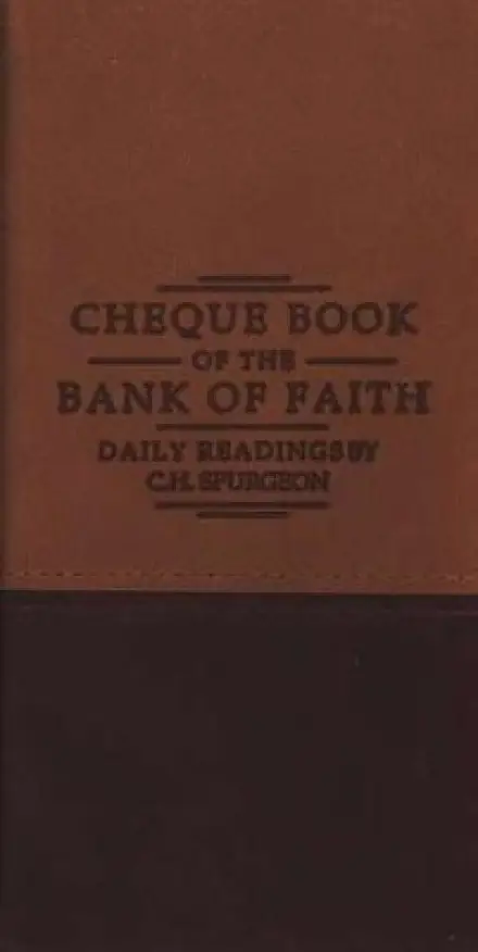 Cheque Book of the Bank of Faith - Tan / Burgundy