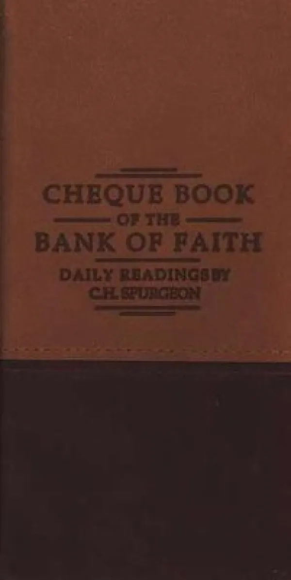 Cheque Book of the Bank of Faith - Tan / Burgundy