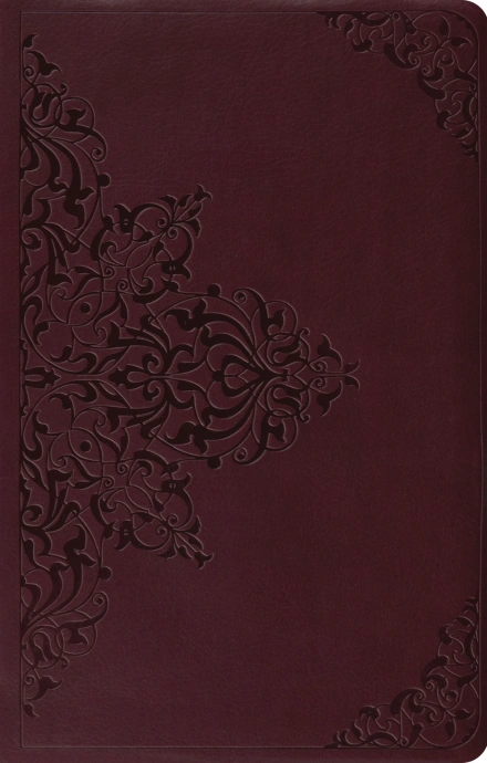 ESV Premium Gift Bible, TruTone Chestnut Filigree Design