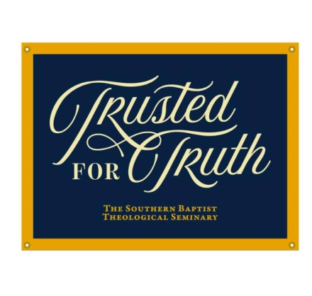 Trusted for Trust Camp Flag (Navy and Gold)