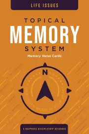 Topical Memory System: Life Issues - Memory Verse Cards