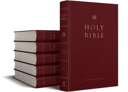 ESV Pew and Worship Bible, Large Print, Burgundy (Case of 12)