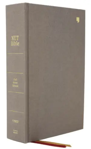 NET Bible, Full-notes Edition, Cloth over Board, Gray, Comfort Print: Holy Bible