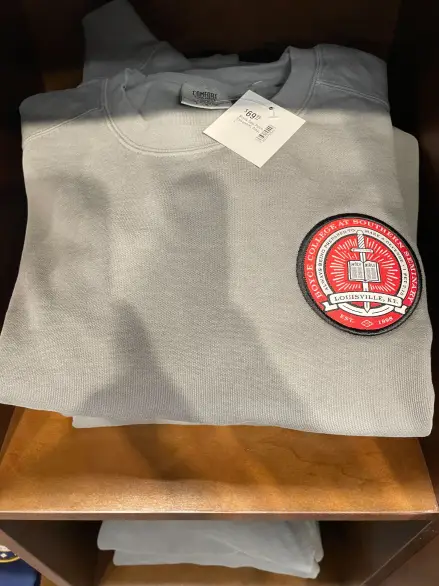 Boyce College Seal Patch Sweatshirt - Grey
