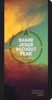 CSB Share Jesus Without Fear New Testament, Black LeatherTouch